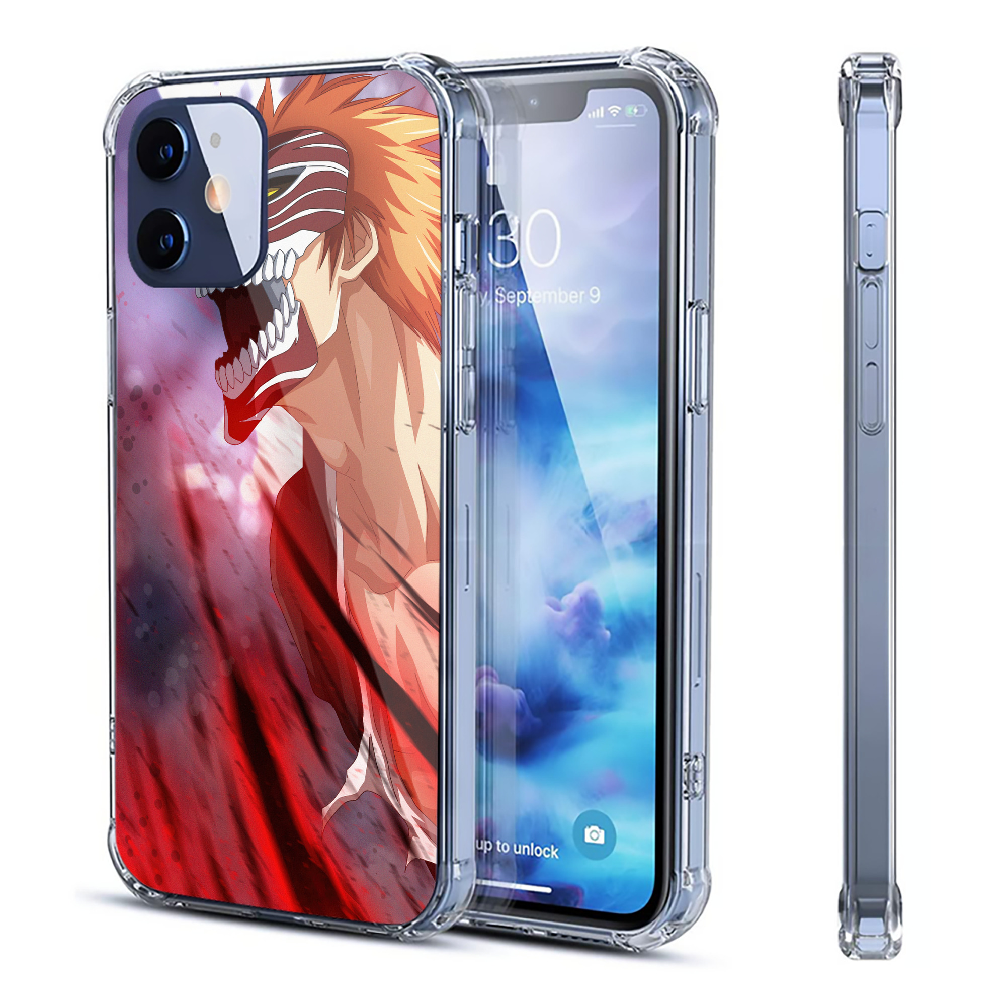 （画像用） ブリーチ BLEACH 【iPhone 12シリーズ対応】透明スマホケース（クリアソフトケース）
